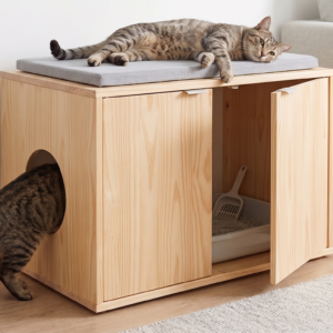 Arenero Brisa en madera - Línea Noble ConSentido Mascotas