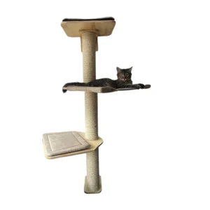 Torre de gimnasio para gatos pared 3 niveles ConSentido