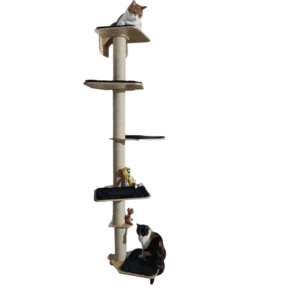 Torre de gimnasio para gatos pared 5 niveles ConSentido