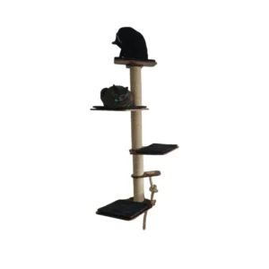 Torre de gimnasio para gatos pared 4 niveles ConSentido