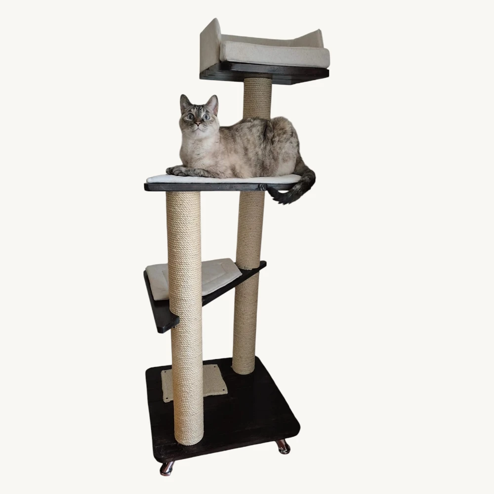 Módulo Corner, gimnasio para gatos de esquina — Línea Noble ConSentido Mascotas, vista principal