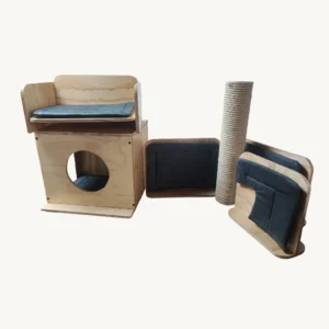 Gimnasio para gatos en madera Combo Vigorosos, vista principal