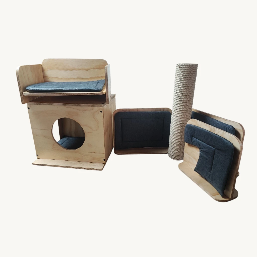 Gimnasio para gatos en madera Combo Vigorosos, vista principal