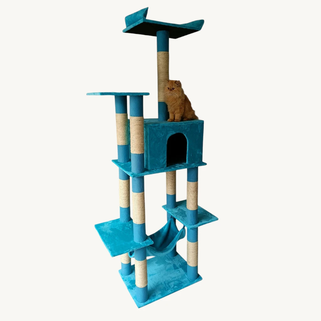 Gimnasio grande para gatos Inquietos — vista de portada, acabado Eco